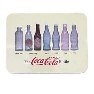 The Coca Cola Bottle Tin Container 2010 Bicycle Playing Cards Collectible EMPTY